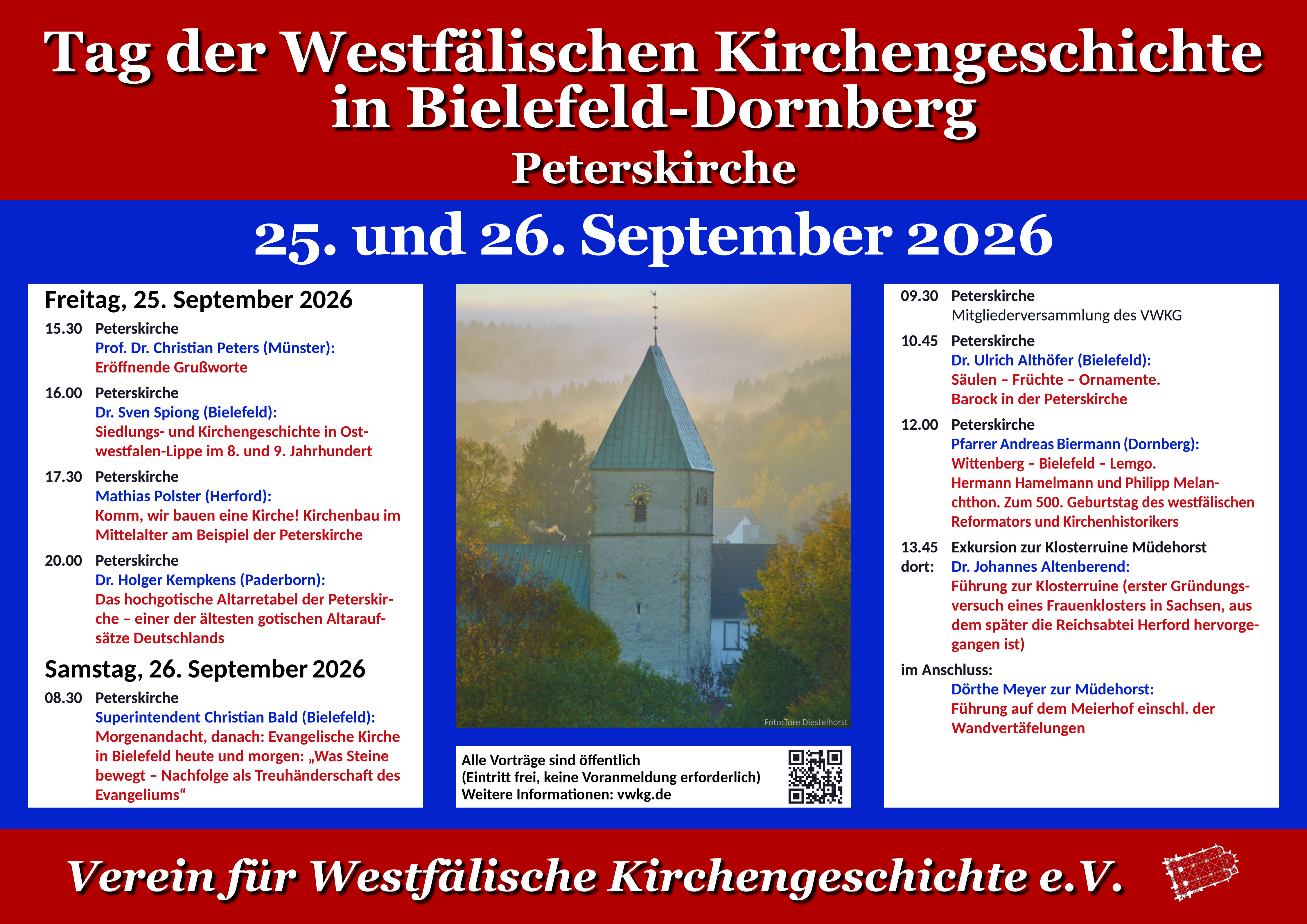 Plakat Tag der Westfälischen Kirchengeschichte 2026